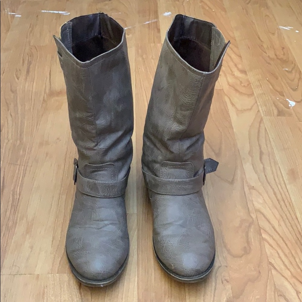 Taupe Calf Boots